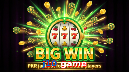 Big win animation on J10 Game slot game